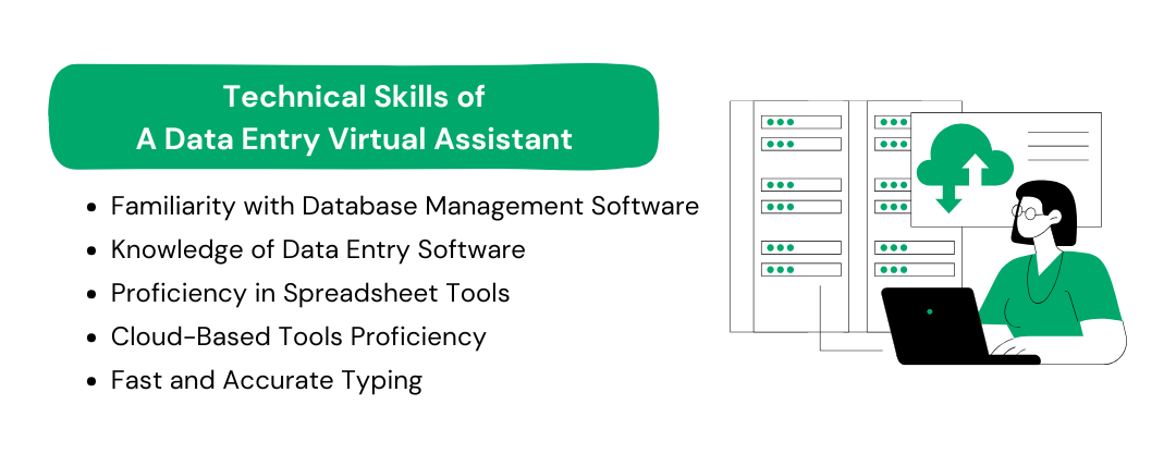 Technical skills of a data entry virtual assistant