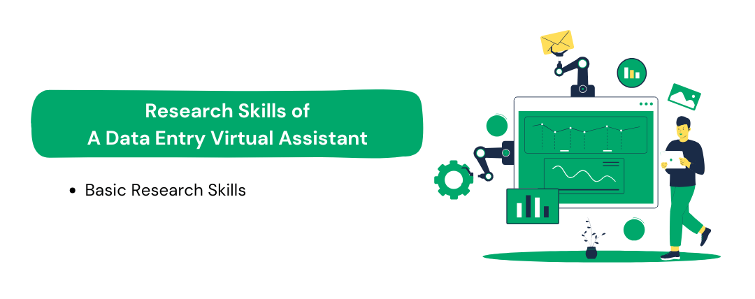 Research skills of a data entry virtual assistant