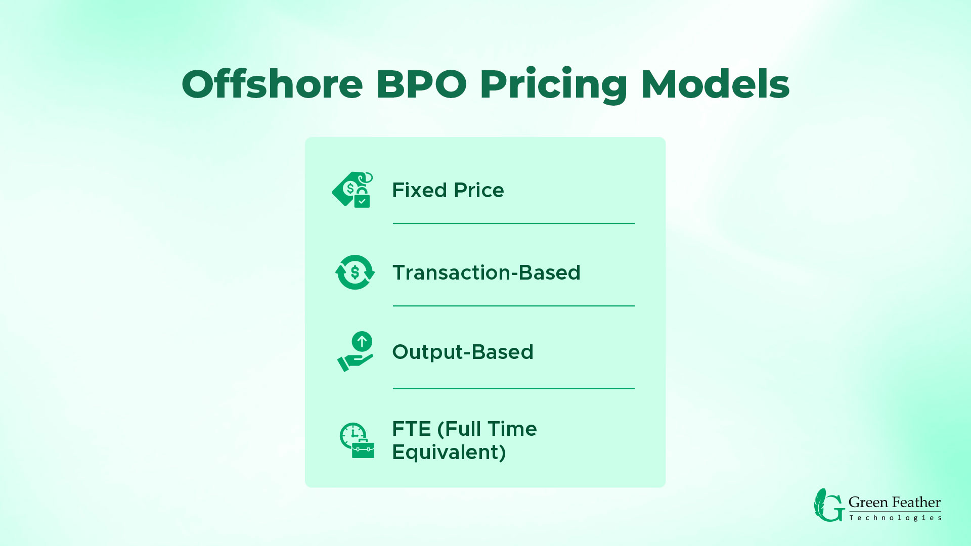 Offshore BPO Pricing Models